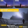 Elmchee Rechargeable Headlamp,18000 Lumen Bright 8 Led Head Lamp, 16