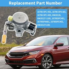 16790-5PC-H02 High Pressure Fuel Pump Compatible with 2018-2021 Honda Accord, 2017-2020 Civic, 2017-2021 CR-V, 1.5L L4, Replace # 16790-5PC-H01, 16790-5PA-A01, HM10126, HM10127-11B1