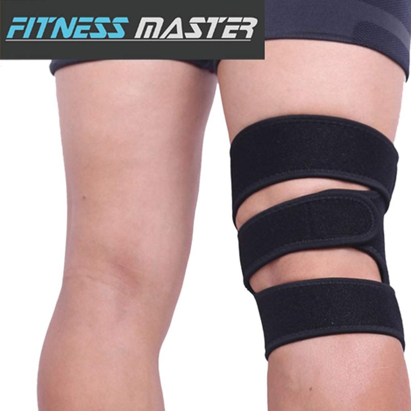 Sport Adjustable Knee Support Brace Protector Strap Compression Sleeve Gym