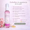 Tónico facial de agua de rosas con colágeno y vitamina