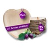 Waipur Organic Palm Leaf Plates - 25 Plates Heart 15
