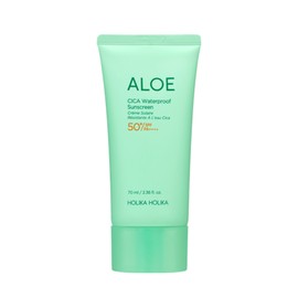 Holika Holika [리뉴얼] 홀리카홀리카 알로에 시카 워터프루프 선크림 70ml, 1개 [Renewal] Holika Holika Aloe Cica Waterproof Sun Cream 70ml, 1 piece