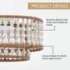 VANZARLA Boho Flush Mount Light Fixture Farmhouse, 3-Light Rustic Hallway