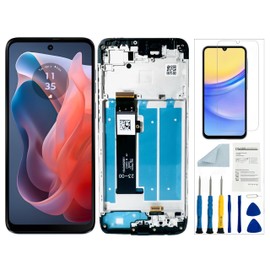 Qinqiyue for Motorola G Play 5g 2024 Screen Replacement for Moto G Play 5g 2024 LCD Screen Replacement with Frame for G Play 5g 2024 XT2413-1 XT2413-2 Display Touch Screen Assembly Repair Parts