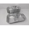 50 x 2 Compartment Aluminium Foil Rectangular Roasting Oven Baking