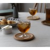 RIVERET RV-202SB Rivelet Saucer, Round, 5.1 inches (13 cm), Bamboo,