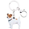 NEWEI Acrylic Cute Jack Russell Terrier Dog Key Chain Keychains