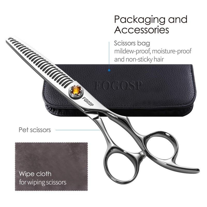 FOGOSP Thinning Shears for Hair Cutting Extremely Sharp Japan VG10