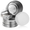 Stainless Steel Salt and Pepper Shakers Set, 6 OZ Seasoning