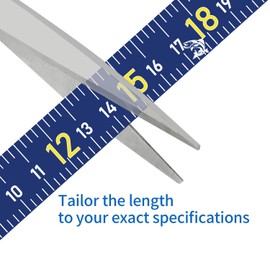 51 Inch Fish Measuring Tape Sticker for Boat 3Pcs Waterproof Self Adhesive Fishing Ruler for Boat Fishing Rod Kayak Accessories Cooler Workbench (Blue)