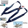 Holdup Suspender's Blue Trucker Style Hip-clip Suspenders in 1 1/2"