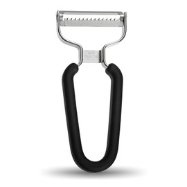 Lurch Germany Julienne Vegetable Y Peeler 5.1 x 2.3 Inches / 13 cm x 6 cm | Stainless Steel Cutter & Slicer for Carrot, Potato & Apple | Veggie Zoodles Maker | Non-slip Comfortable Handle - Black