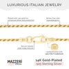 MAZZERI Solid Gold Plated Sterling Silver Italian 1.3mm & 1.6mm
