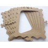 Unbranded {4} *FRILLY SCALLOP FRAME* Picture Frames Chipboard Die Cuts