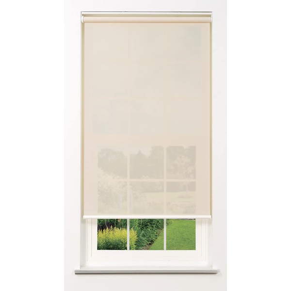 Linen Avenue, Customizable Cordless 1% Standard Solar Screen Roller Shade,