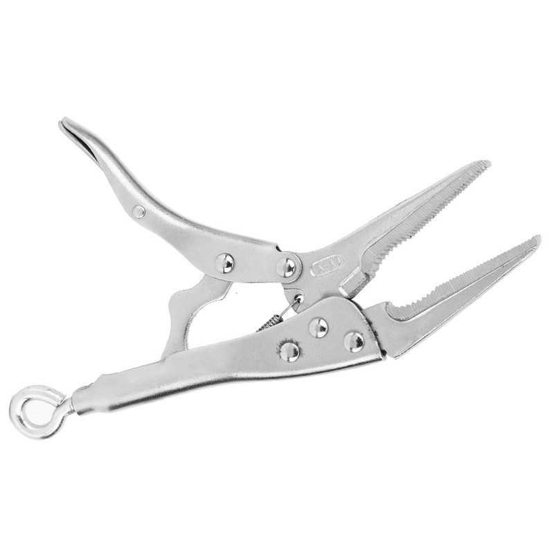 Long Needle Locking Pliers Galvanized Stainless Steel Tooth shaped Jaw