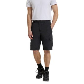 Mountain Warehouse Explore Mens Shorts - Fast Dry Shorts, Light Shrink & Fade Resistant Hiking Short Pants, 5 Pockets - Ideal Shorts for Walking, Safari, Beach Black Men's W28