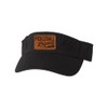 Go All Out One Size Black Visor Pickleball Legend Leather