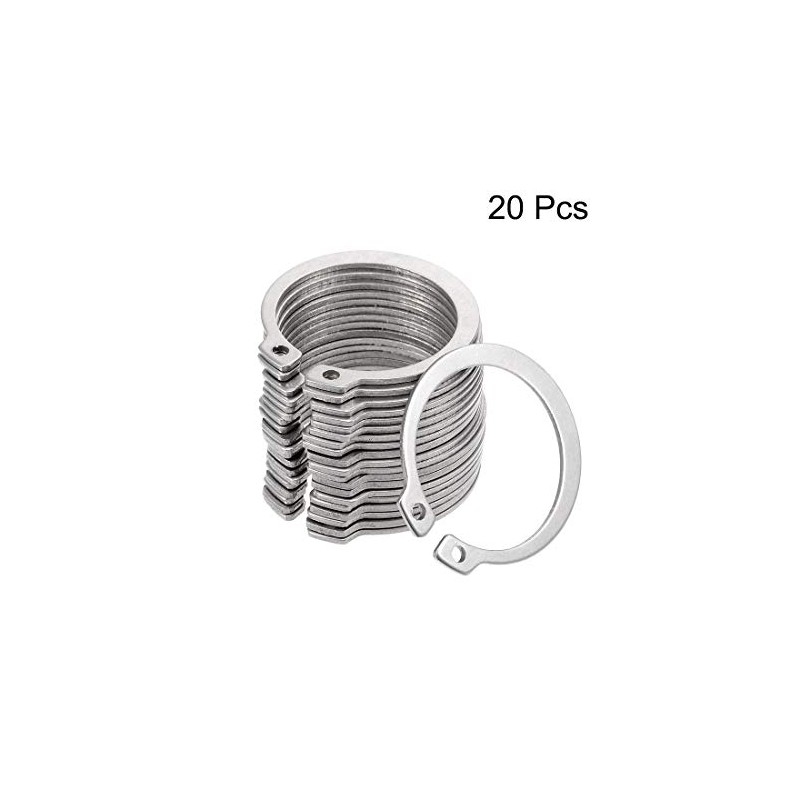 sourcing map 40mm External Circlips C-Clip Retaining Shaft Snap Rings