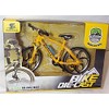 Mountain bicycle crazy yellow and black bike 1:10 scale diecast