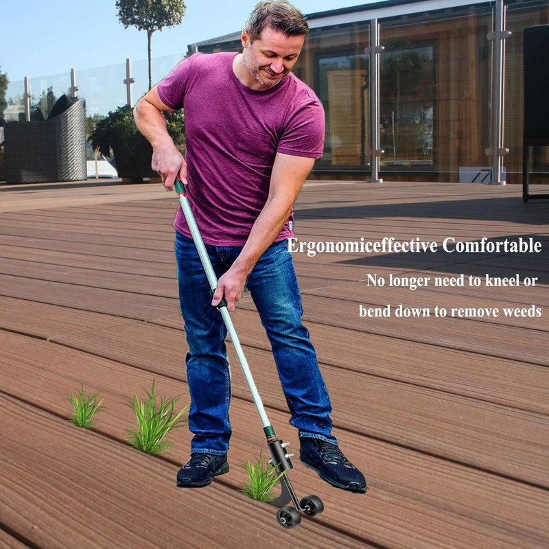 Weed Puller Tool, Weed Puller，Adjustable Weeding Cleaning Tool for Garden