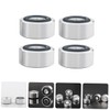 Housoutil 4pcs Aluminum Alloy Speaker Isolation Feet Pads Anti- Base