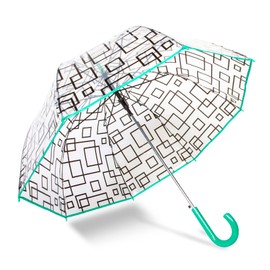 ShedRain Bubble Umbrella – See Through, Rain & Windproof Umbrella - Perfect for Weddings, Prom, Outdoor Events - Automatic Open (Cubic)
