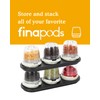 FinaMill Black Trio Stackable Tray – Spice Rack for 3