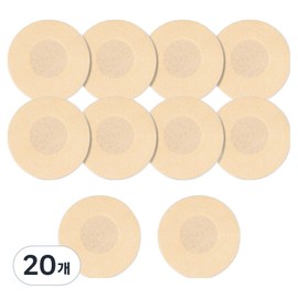 Kelbon Men's Cover Nipple Patch Band Round, 20 Pieces / 켈본 남성용 커버 니플패치 밴드 원형, 20개