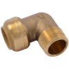 Sharkbite 3/4 Inch Brass Hose Pipe Fitting 90 Degree Mnpt