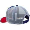 Bexxwell Trucker Cap Blue/White/Red with Logo Patch (Optimal Fit, Cap,
