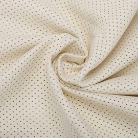 Neotrims Faux Leather PU PVC Airtex Style Eyelet Fabric Water Resistant Stretchy and Resistant Soft Material Fat Quarters or Sold by the Metre Brown Black or Cream Luxury Soft Touch Vegan Alternative