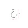 ECSiNG 200Pcs S Shape Hook Crystal Bead Curtain S Shape