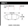 Hawk Performance HB671W.628 DTC-30 Motorsport Brake Pads