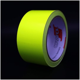 Finest Folia Decorative Shiny Strips for Car, Motorcycle, Boat, Model Making, Silver, Chrome, 10 Metres, neon yellow