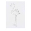 'Standing Flamingo' Temporary Tattoo - Water Resistant, Skin-Safe, Non-Toxic Transfer