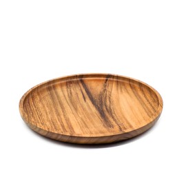 Yandoc Wooden Plate Rustic Country House Style Wooden Plate Fair Trade (20 cm)