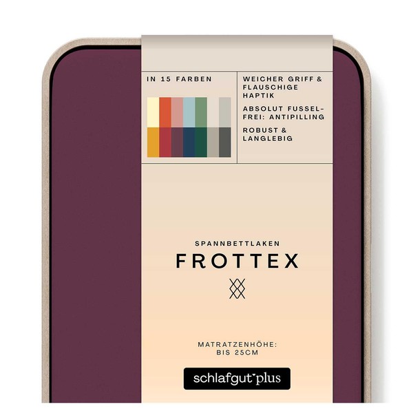 schlafgut Frottex Fitted Sheet 90 x 200 cm to 100