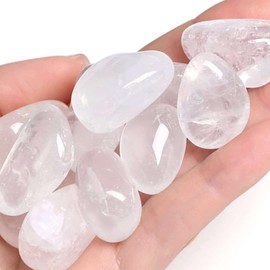 Clear Quartz Polished Crystal Stones Natural Healing Crystals Tumbling Reiki Gemstones Energy Balancing Meditation Crystal Grid Decorative Gift 200g