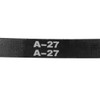 sourcing map 2 x A27 V-belt, A profile, rubber drive
