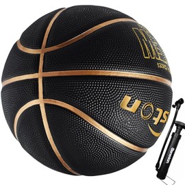 Senston Basketball #7, Indoor/Outdoor Basketball for Adult/Youth Competition Training with Pump