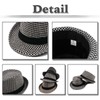 White Fang CA845 Men's Houndstooth Pattern Houndstooth Brim, Stylish, Stylish,