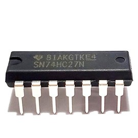 Juried Engineering SN74HC27N SN74HC27 74HC27 7427 Triple 3-Input Positive-NOR Gates Breadboard-Friendly IC DIP-14 (Pack of 10)