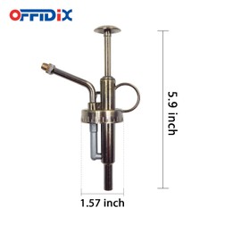 OFFIDIX Sprayers Watering Nozzles Replacement for Bottles Plastic Slivery Nozzle & Top Pump for Small Glass Watering Bottle (Antique)