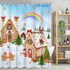 Tcoyodw Christmas Gingerbread House Shower Curtain 72" x 72" Winter