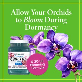 Grow More Premium Bloom Formula 6-30-30 Orchid Food Fertilizer - 10oz of Water Soluble Fertilizer for Orchids of Vibrant Growth During Dormant Season - Orchid Food for Blooming Vibrant Flowers