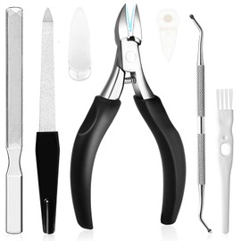 Hochwertiges Fußnagelknipser-Set für eingewachsene oder dicke Zehennägel, professionelle Fußnägel, Trimmer und Nagelfeile für Senioren und Männer