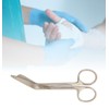 Sandbros 3 x Bandage Scissors Stainless Steel Silver-Ranbow- Blue Set