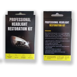 Headlight Restoration kit. Headlight Cleaner and Restorer kit-3 Easy Steps Restore Car Headlight Cleaner. Cleans Yellow Haze Scratch Off-No Tools Required