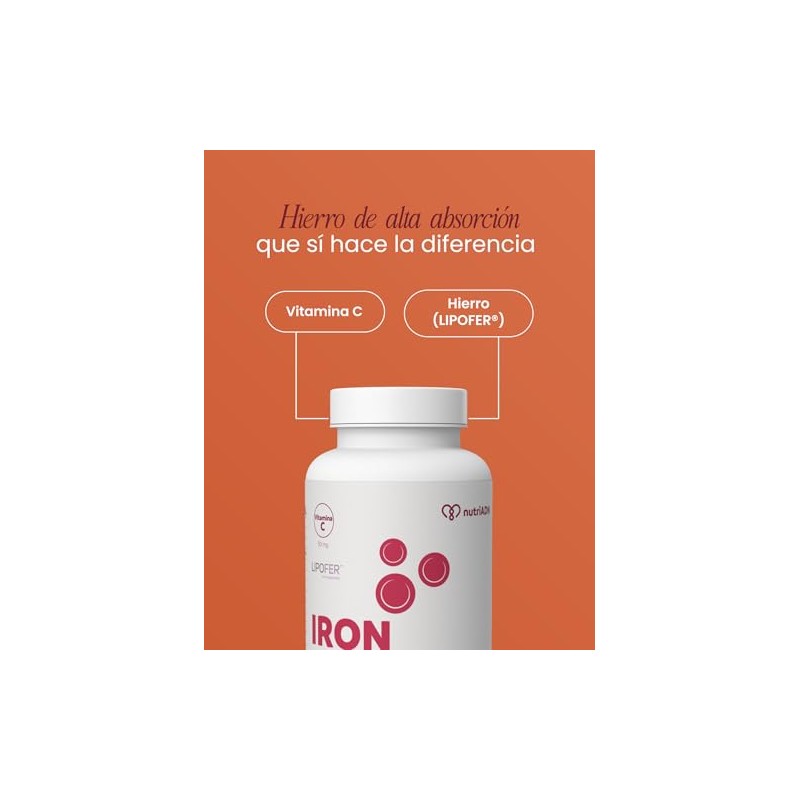 Iron Plus de nutriADN - Suplemento de Hierro de Alta